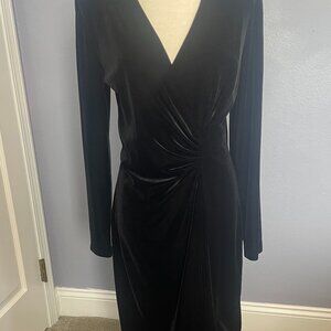 Black Velvet Maxi Dress size M